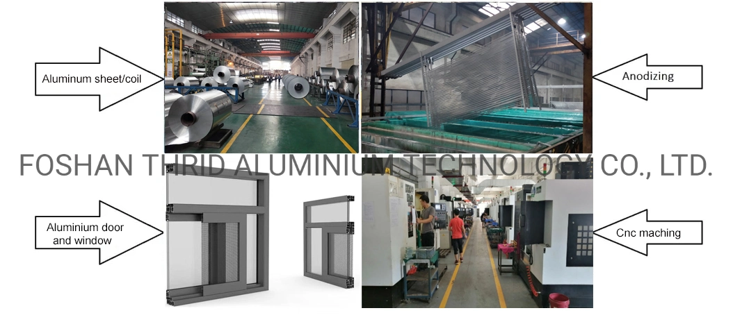 Champagne Aluminum Slide Track Three Track Special Glass Sliding Window Aluminium New Glass Window