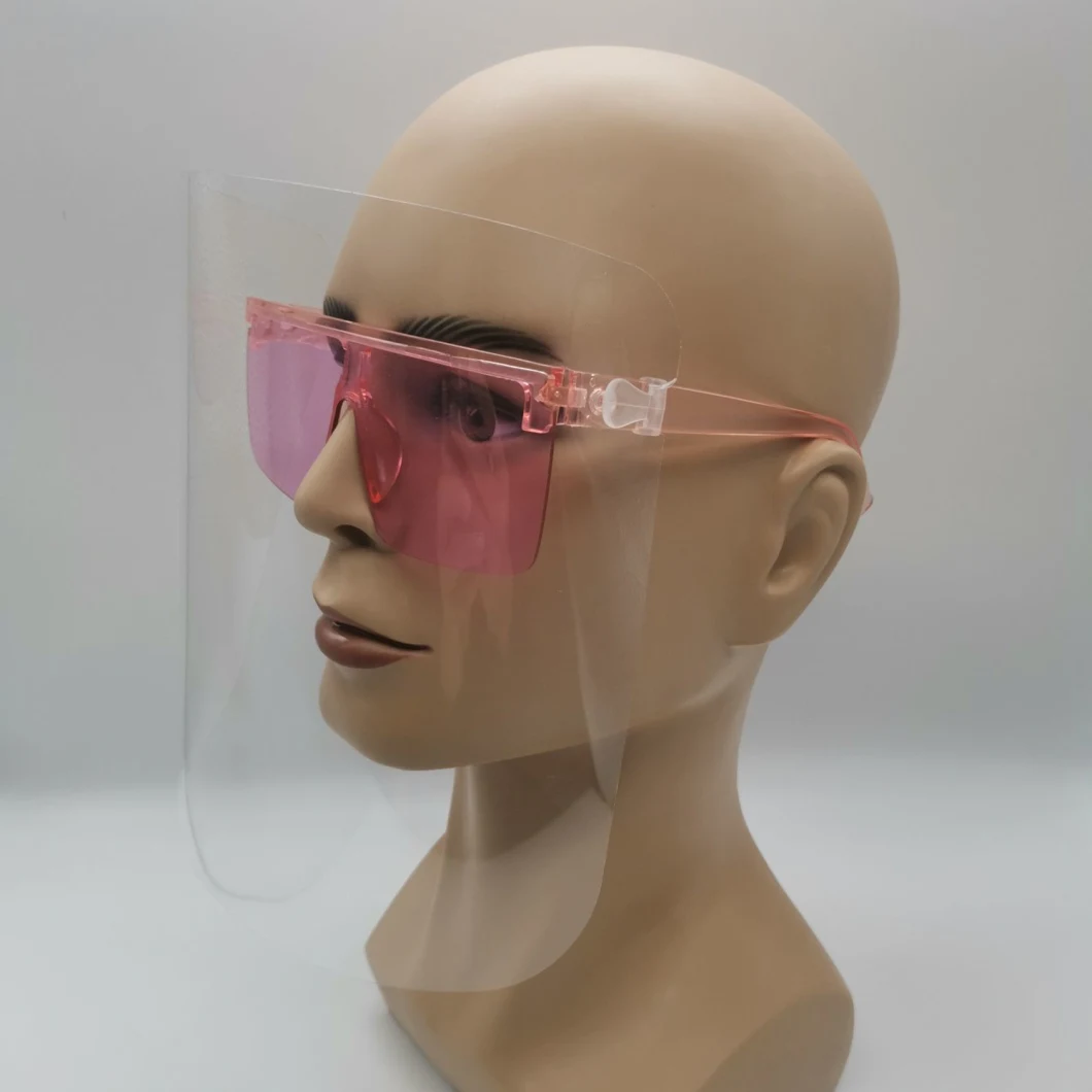 Fashion Anti Fog Protective Face Shield Eyeglasses Frame Double-Sided Face Shield Visor Protective Mask