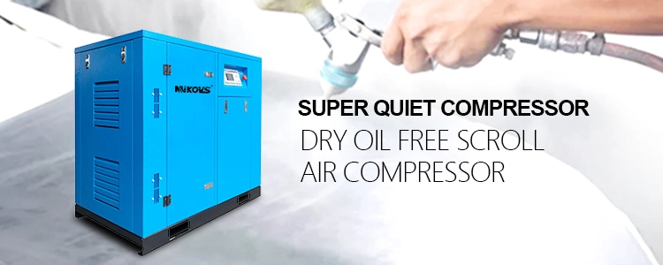 Mikovs Scroll Food Air Compressor 3.7kw Oilless Scroll Air Compressor Medical Oil Free Air Compressor