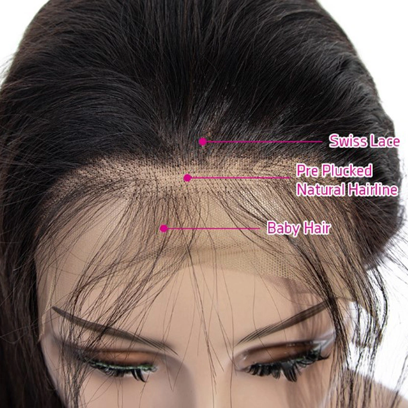 100% Brazilian Human Hair Short Pixie Cut Short Synthetic Full Lace Wig