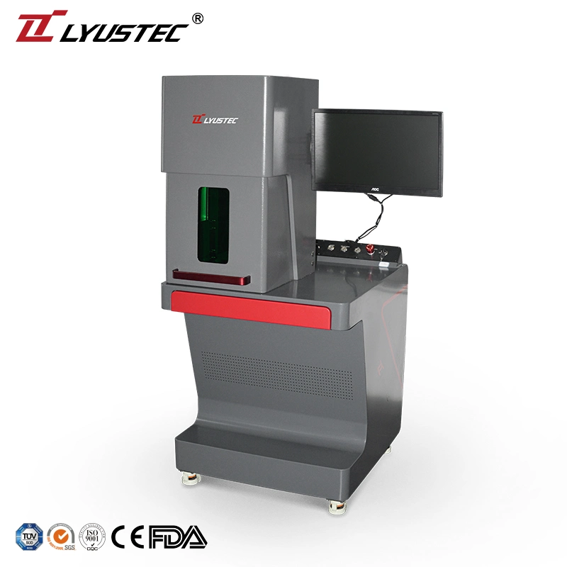 Lyustec Fiber Laser Metal Marking Machine with Protective Cover