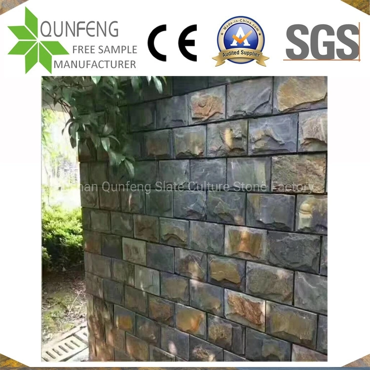 10X20cm China Natural Rusty Slate Wall Mushroom Cladding Stone