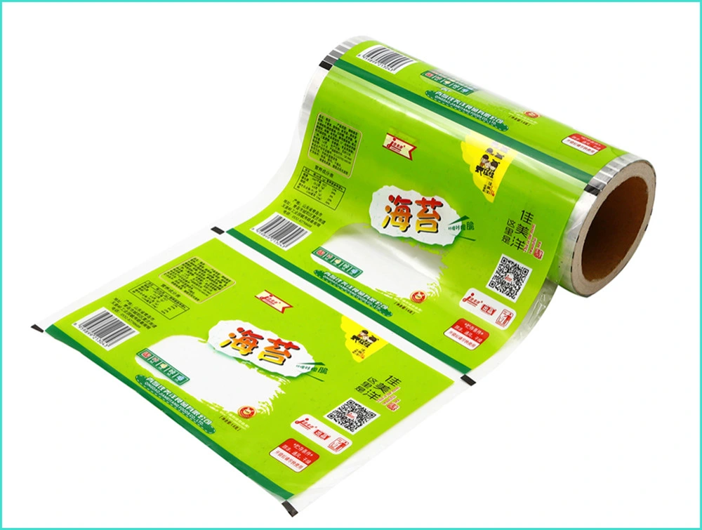 Eco-Friendly Laminated Material Thermal Sealing Film Printed Food Packaging Sachet Plastic Film Roll