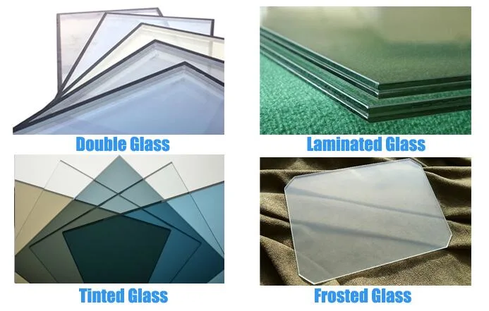 Customized Size Powder Coating Laminated Tempered Glass Fixed Window Used Commercial Aluminium Large Glass Windows in China