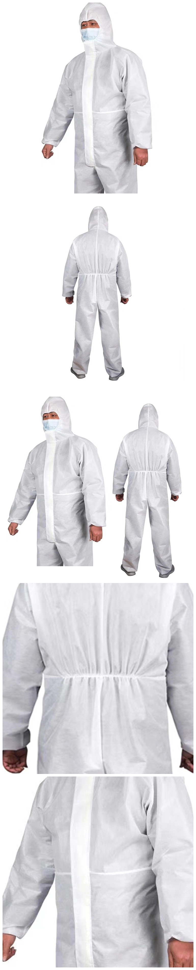 PP+PE SMS White Safety Protective Waterproof Protective Clothing