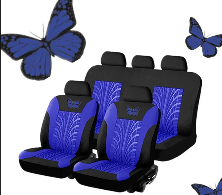 Universal Car Butterfly 3D Seat Covers Car Seat Protector Polyester Fabric