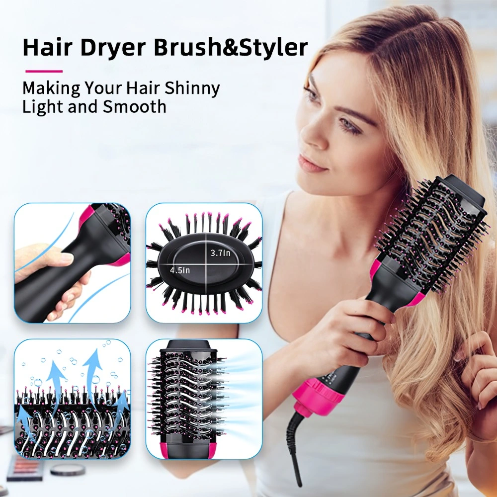 One Step Hair Dryer and Volumizer Hair Straightener Brush