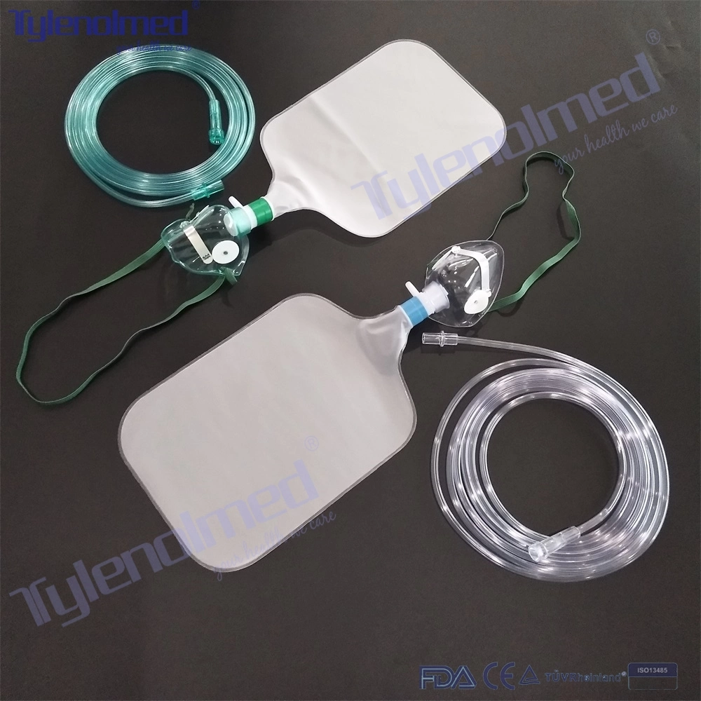 Medical Equipment PVC Oxygen Mask with Breathing Reservoir