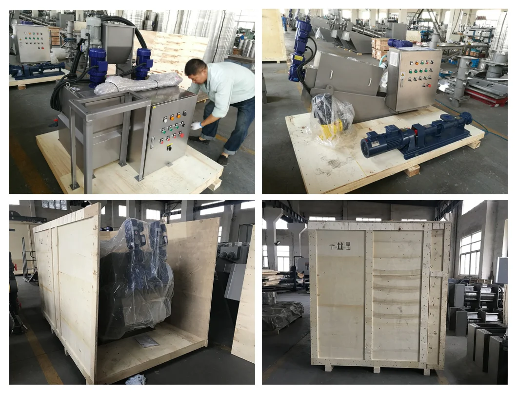 Mechanical Multi-Plate Screw Filter Press Sludge Dehydration Equipment