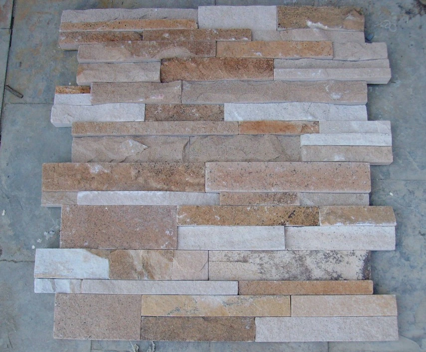 Blue Quartzite Culture Stone Stone Veneer with Cement Back for Wall Cladding