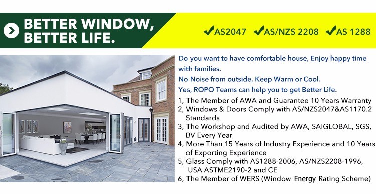 Passive House Certificated, Triple Glazed Windows, German Veka MD82 Pofile High Energy Efficient Window