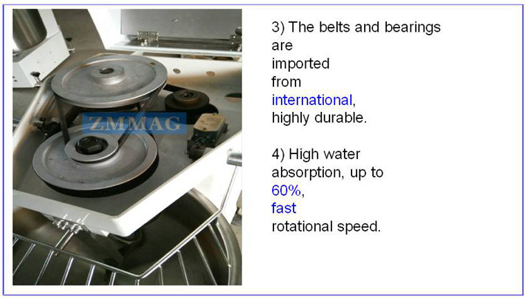 Electric Bakery Stand Spiral Flour Mixer Bakery Used Electric Diagram (ZMH-50)