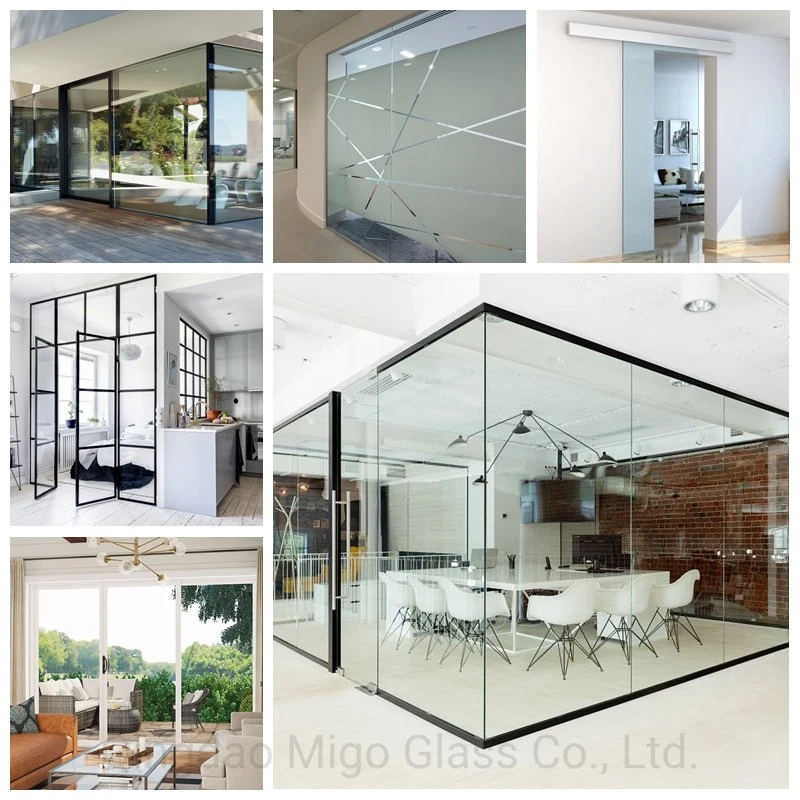 Interior Office Glass Partition Wall and Door, Hinged Folding Sliding Glass Door Supplier in China