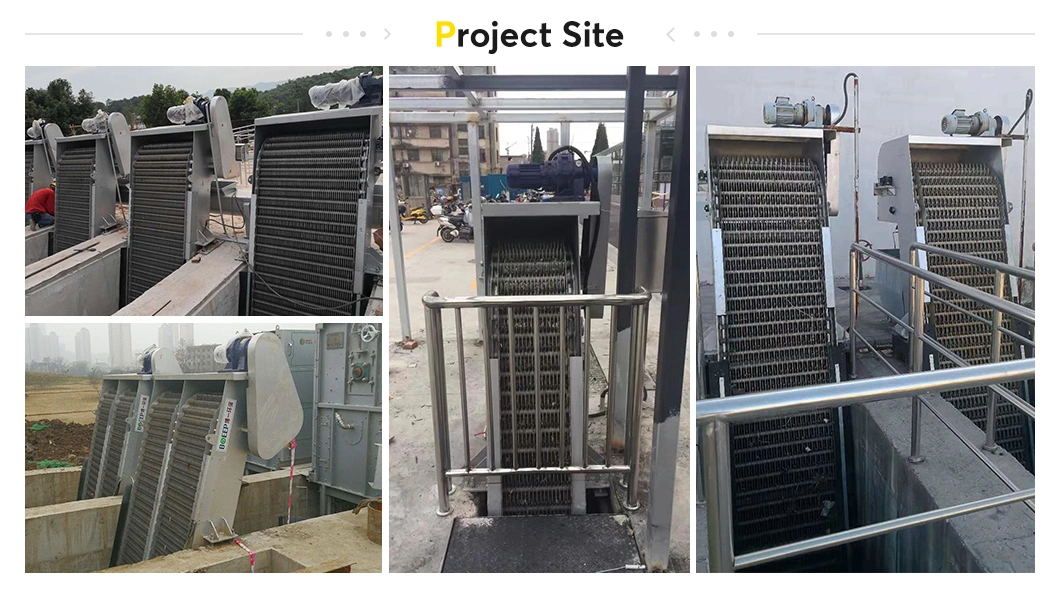 Domestic Sewage Treatment Plant Mechanically Raked Bar Screen