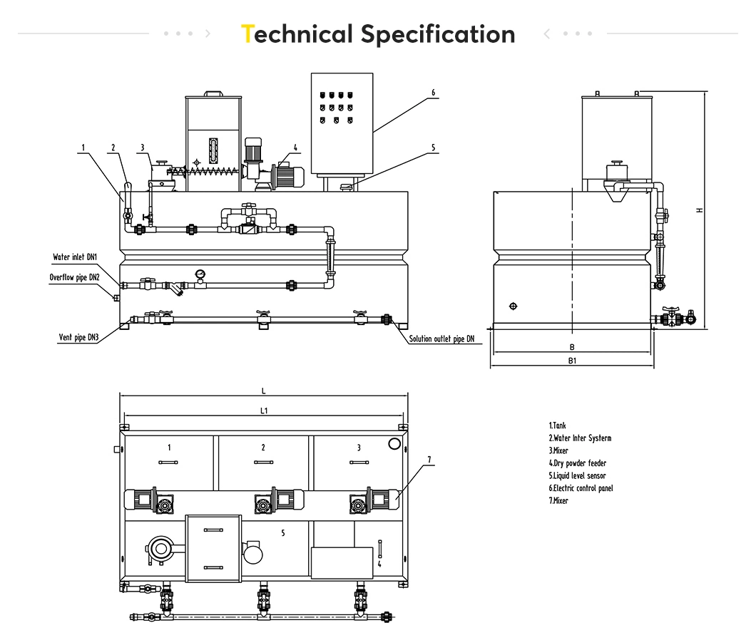 Automatic Powder Chemical Dosing Equipment in Domestic Sewage Treatment Plant