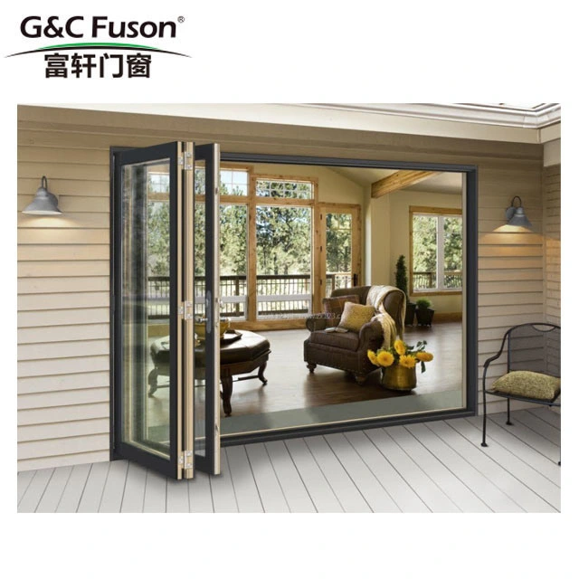 Hotel Folding Glass Door, Customizable Frame Color, Good Quality, Fashionable Design