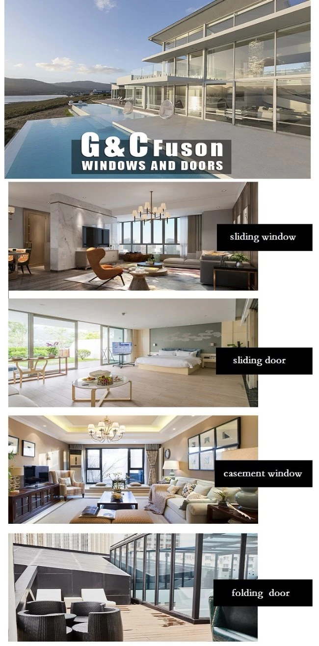 Aluminium Profile, Customizable Window, Double Tempered Glass Window