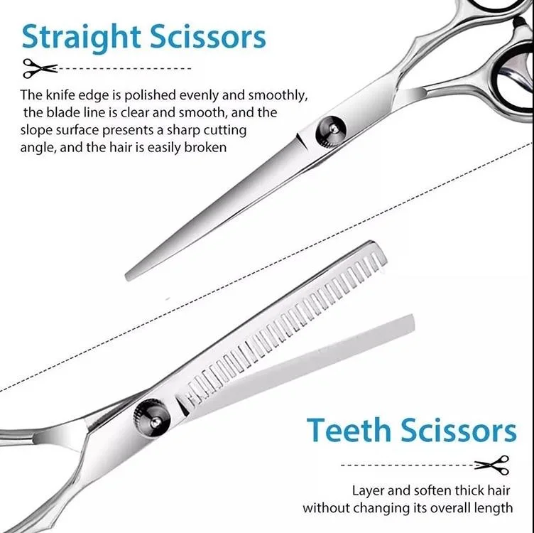 Professional Hairdressing Scissors Kit Hair Cutting Thinning Scissors Barber/Salon/Home Styling Tool Hairdressing Shears