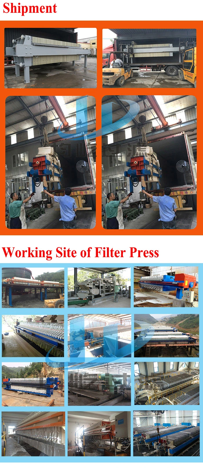 1000/1250/1500/2000 Sludge Dewatering Membrane Filter Press