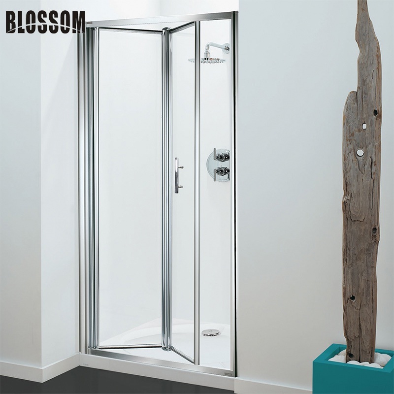 Bathroom Small Size Framed Bi-Fold Bifold Glass Accordion Shower Doors