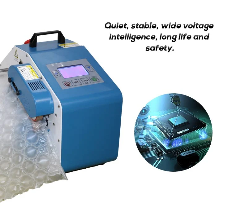 2020 Qpack Patent Air Bubble Film Packing Automatic Mini Air Cushion Machine