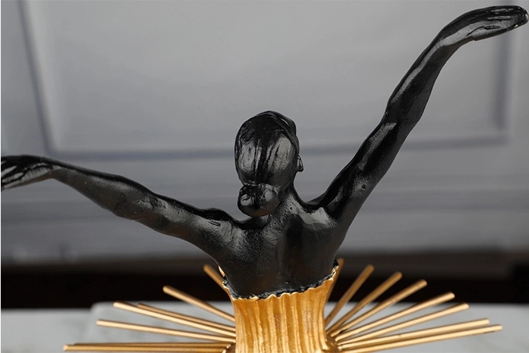 Creative Gift Ideas Modern Light Luxury Iron Dancer Sculpture