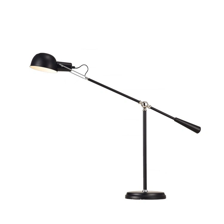Nordic Wrought Iron Bedside LED Desk Reading Lamp Lighting Hotel Creative Decorative Table Lamp