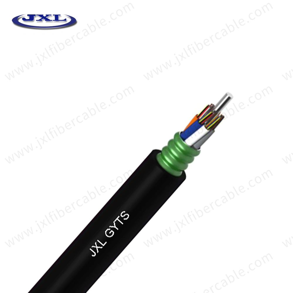Corrugated Steel Tape Protection Single Mode Outdoor Fiber Optic Cable with PE Jacket