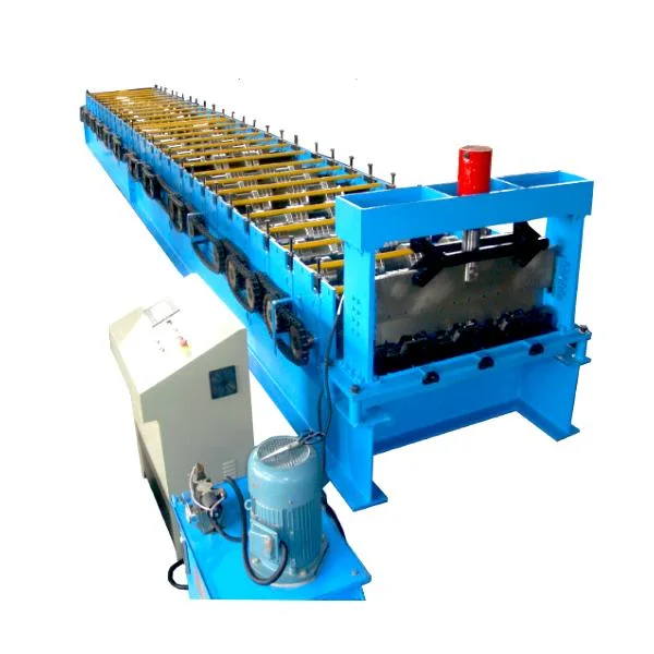 Automatic Deck Floor Roll Forming Machine Metal Plate Floor Shaping Machine