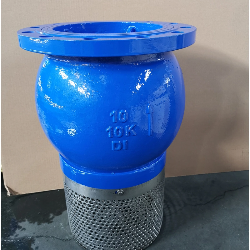 Gg25 Pn16 Cast Iron Lifting Water Inlet Pump Foot Valve Wafer Type Butterfly Valve Water Valve