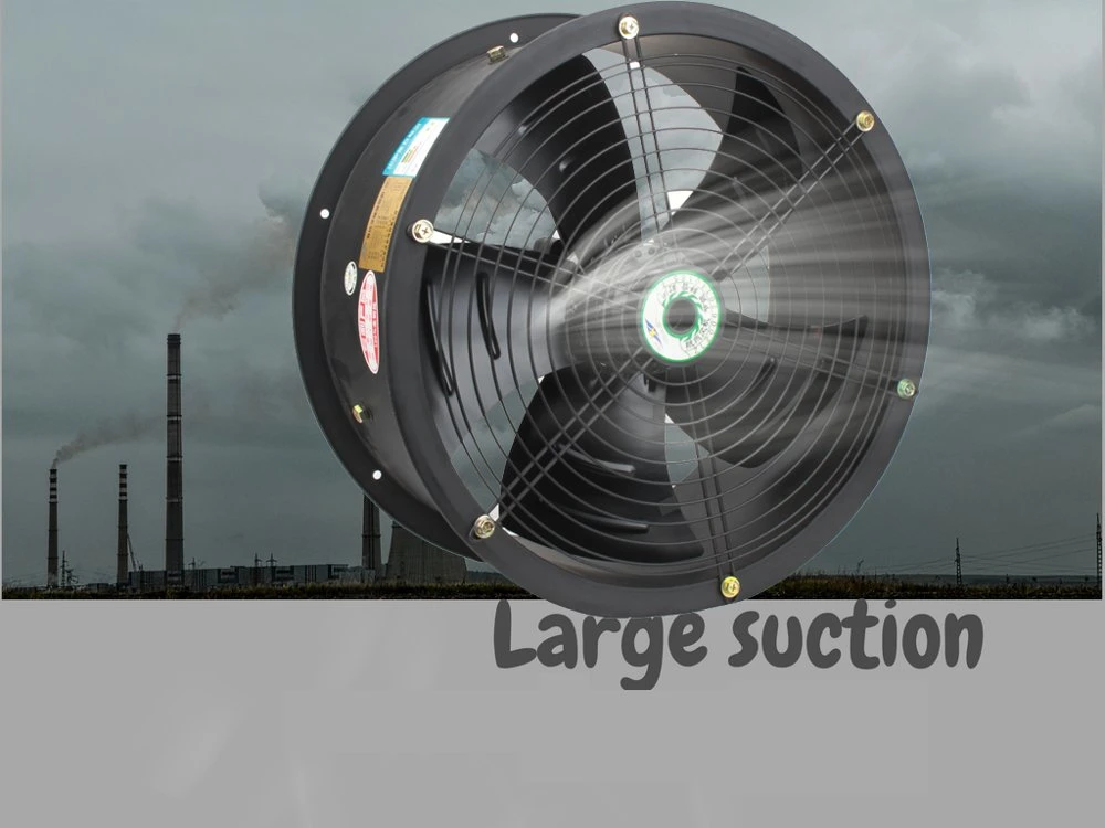 910 mm Diameter 380 V Industrial Wall Mounted Ventilator Fan Long Tube Blower