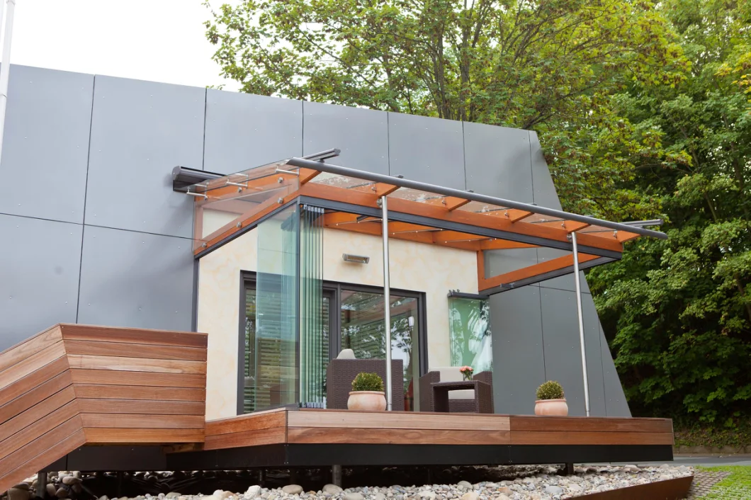 Aluminum Alloy Grills Design Sliding Window for Sunroom, Waterproof Glass House, Backyard Room