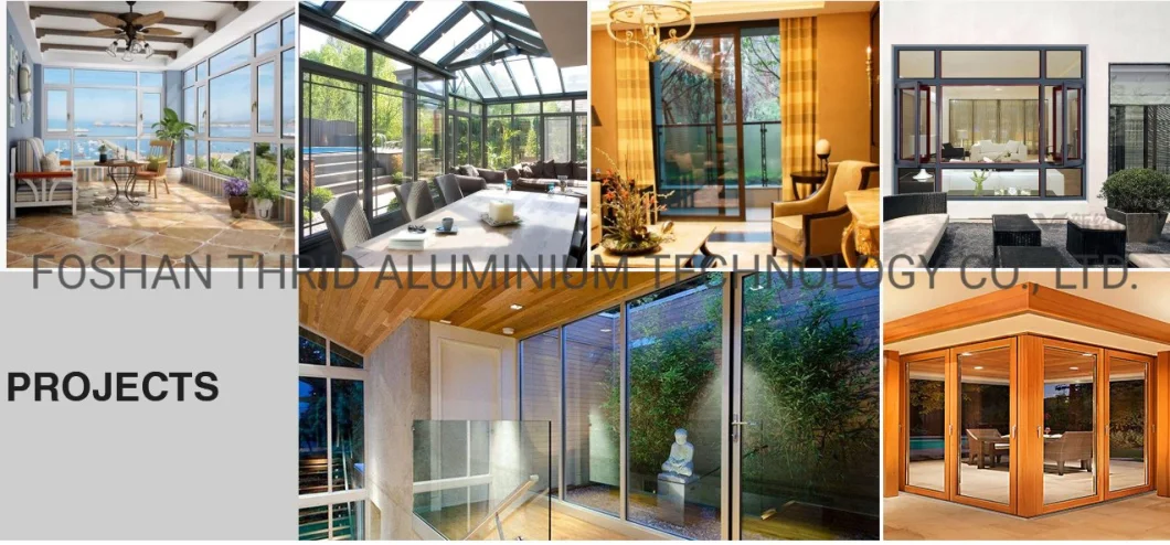 Aluminium /Aluminum Tempered Glass Alloy Doors and Windows for Villas/Commercial Buildings
