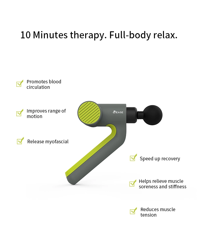 Handheld Cordless Sports Drill Gym Fitness Body Vibrating Massager Fascia Muscle Tissue Percussion Massage Gun