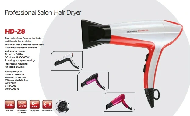 2200W High Power Hair Dryer and Straightener Professional Hair Salon