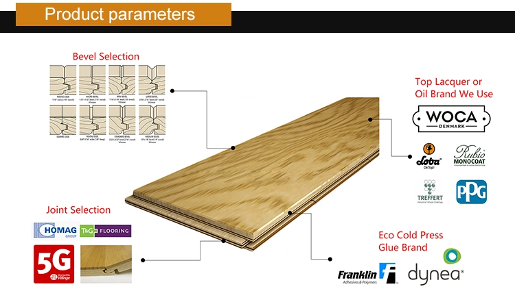 Greenland European Oak Solid Hard Timber Wood Board Wooden Plank Hardwood 3-Ply Wood Flooring