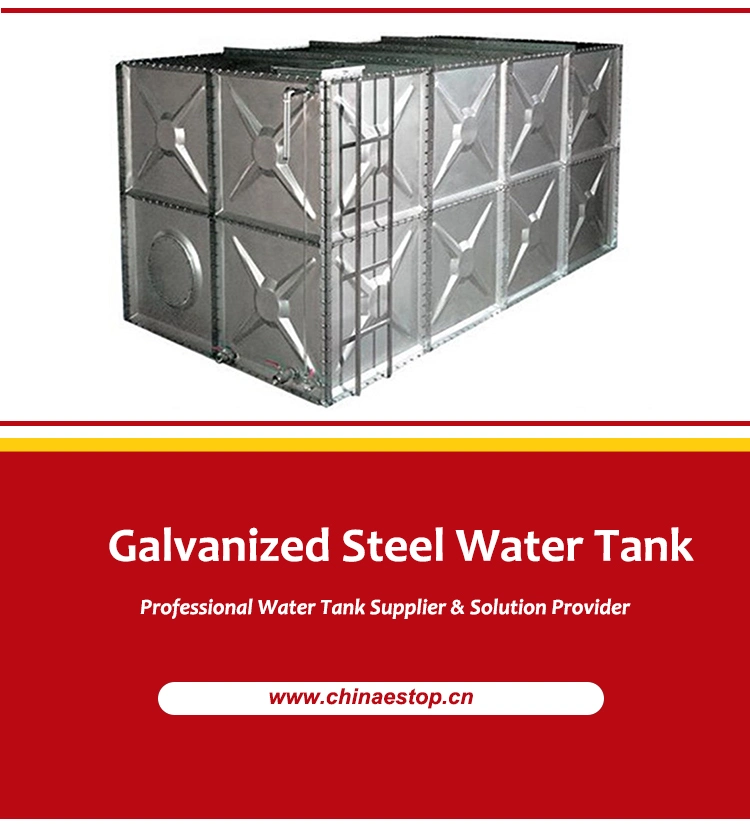 Galvanized Steel Flexible Insulated Water Storage Tank for Fire Fighting