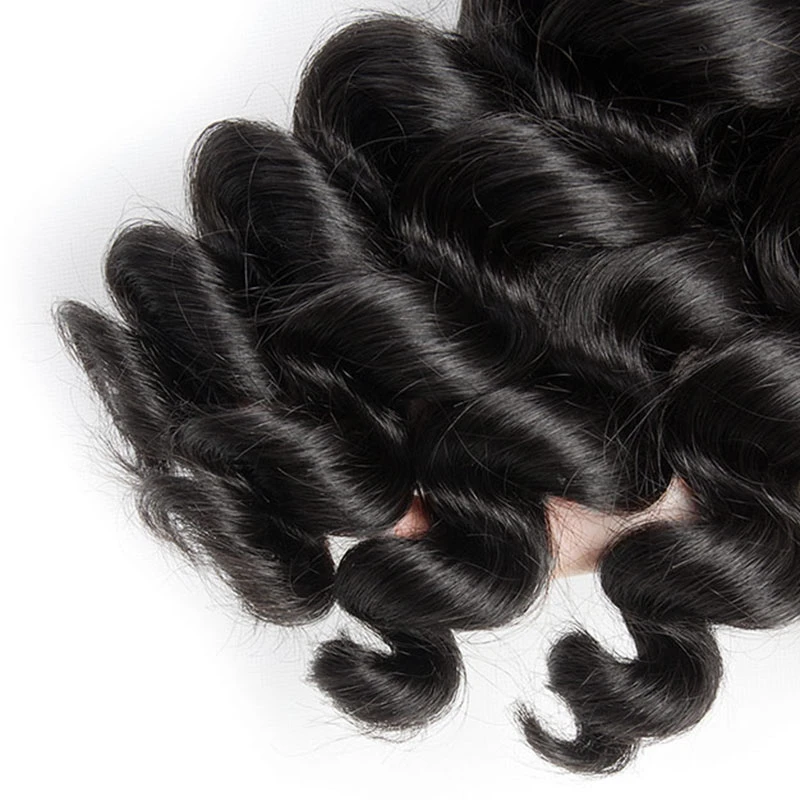 Angelbella Most Popular Closure Curly Bundle Hair Extensions Thick Human Hair