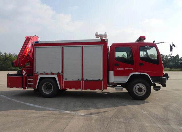 Isuzu Emergency Rescue Fire Vehicle Fvr 240HP 5tons Crane Rescue Fire Truck