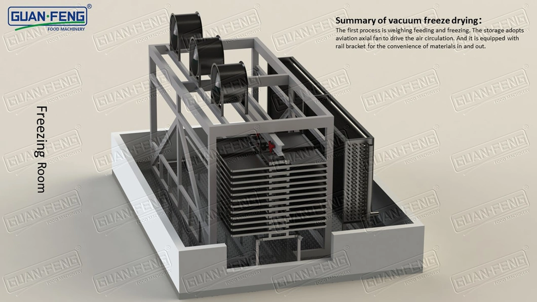 50m2 Vacuum Freeze Dryer Lyophilizer for Tremella Freeze-Dried Processing Line