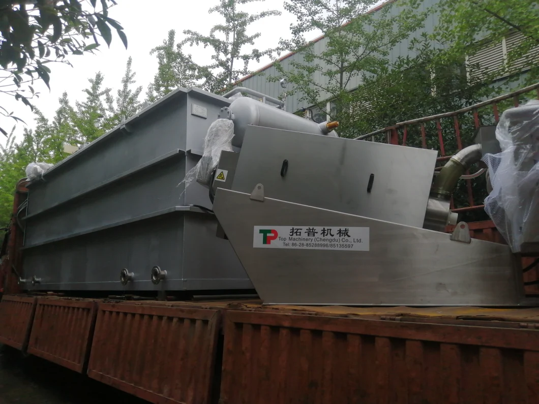 Wastewater Screw Volute Sludge Dewatering Machine Press for Sewage Treatment Plant