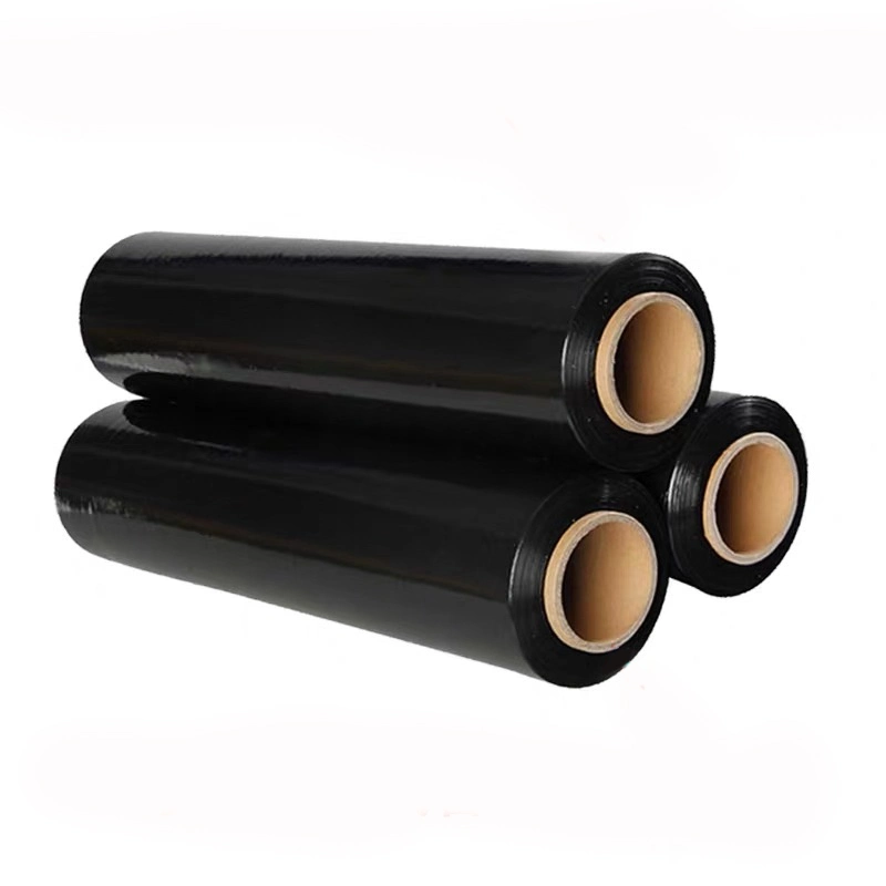Clear Black Stretch Film Self Adhesive LLDPE PE PE Stretch Film China 50cm Usage Packaging Film