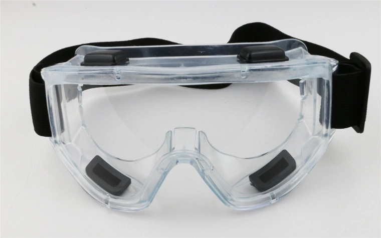 PC 2mm Anti-Scratch & Anti-Fog Lens and PVC Frame Protective Safety Goggles for Personal Prevention