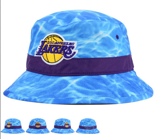 Summer Blue Big Wave Cotton/Polyester Bucket Hat