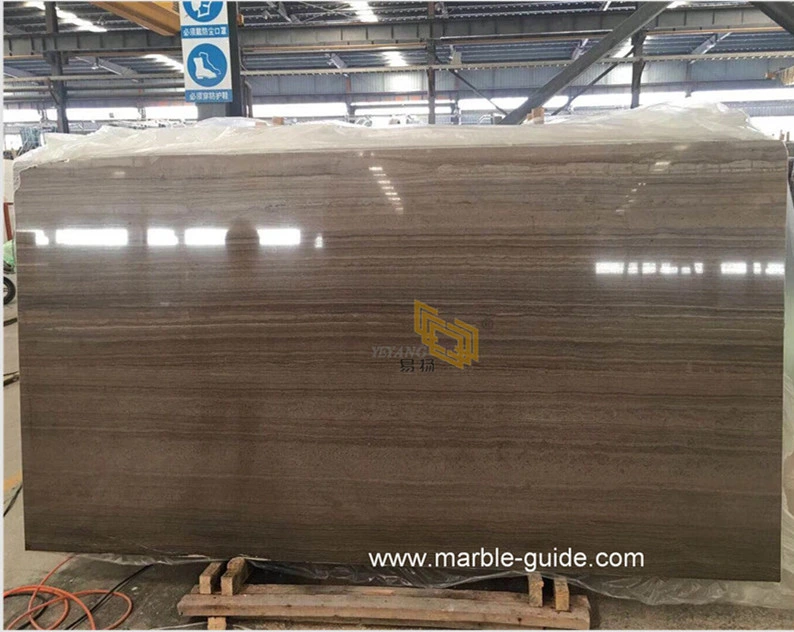 Polished Brown/Coffee Wooden Marble Slab for Countertop/Tile/Flooring/Wall/Countertop/Kitchen/Bathroom
