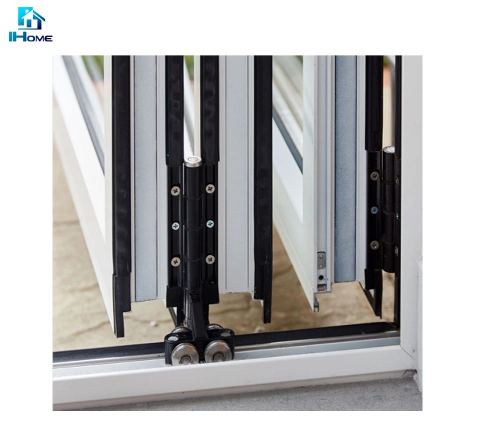 German Hardware Thermal Break Aluminum Double Glass Folding Door/Bifolding Door