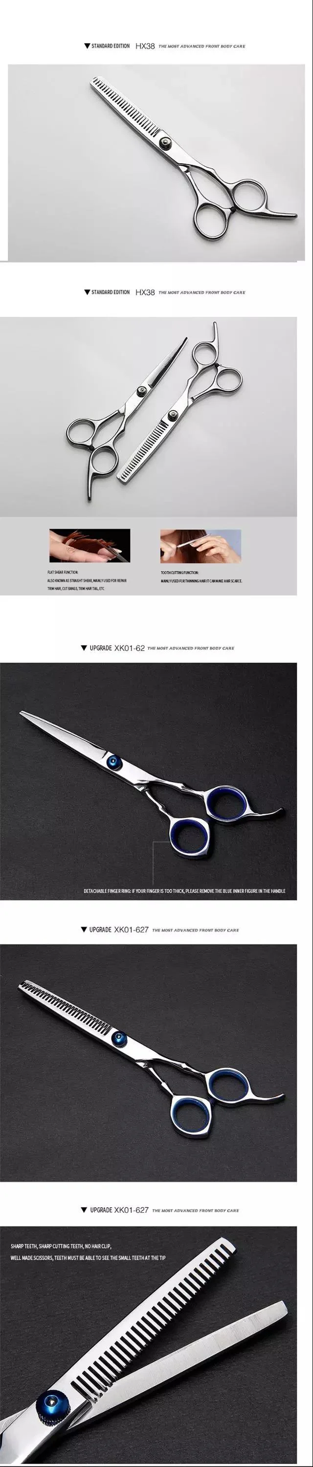 Professional Hairdressing Scissors Hairdressing Tools Straight Cutting Scissors Thinning Scissors Set