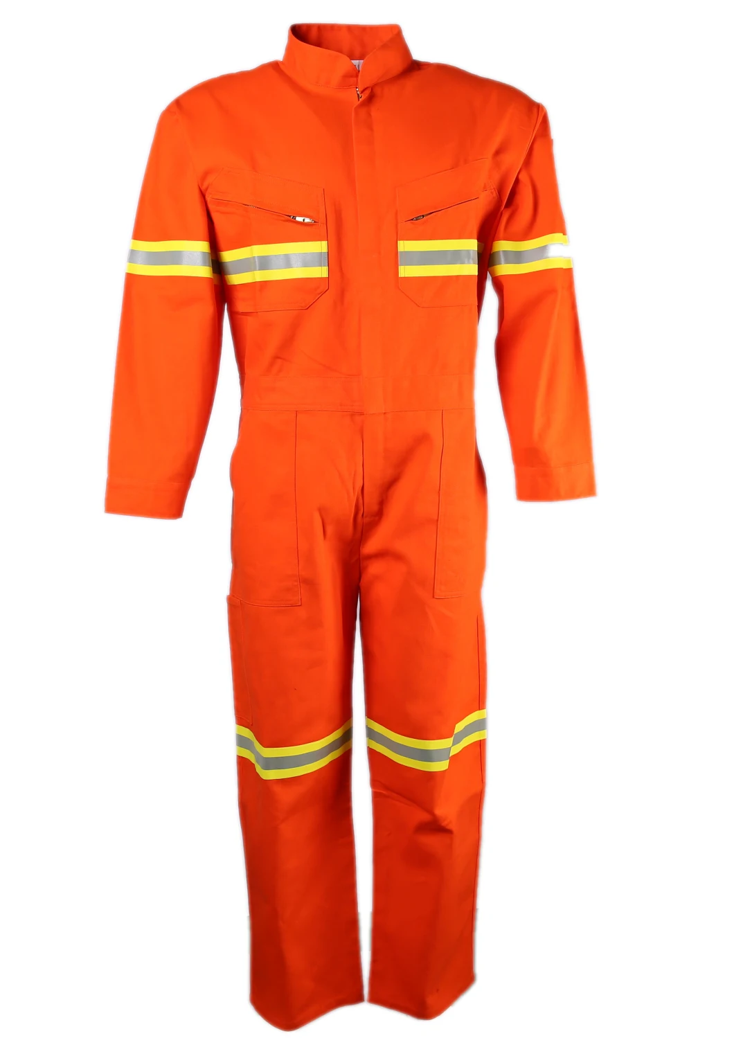 Hi-Vis Yellow 100% Cotton Heat Resistant and Firefighting Fireproof Safety Work Overall Suit