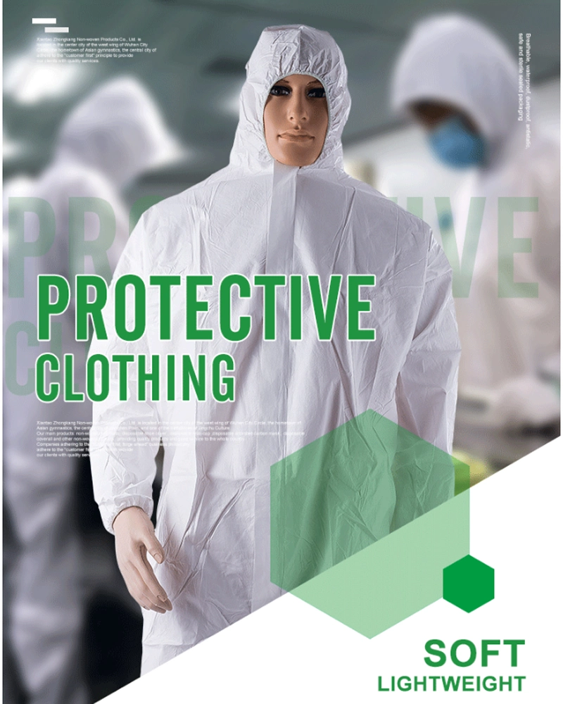 Non-Woven Disposable Protective Clothing Isolation Clothing Coverall Protective Clothing