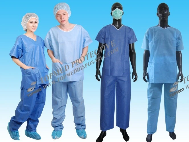 Disposable Scrub Suit, Patient Srcub Suit, SMS Scrub Suit